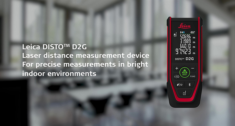 DISTOthumbnail800x428pxLeica DISTO D2G  For Precise Measurements in Bright EnvironmentsGEOBLDLGSENEN